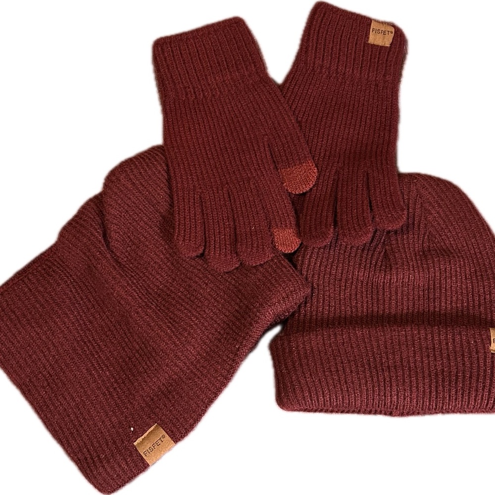 Beanie, gloves, Scarf Set